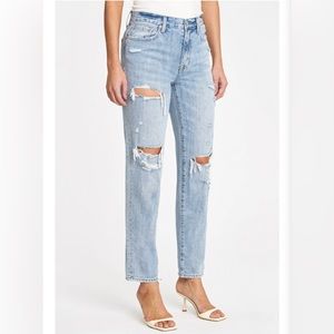 High rise relaxed denim